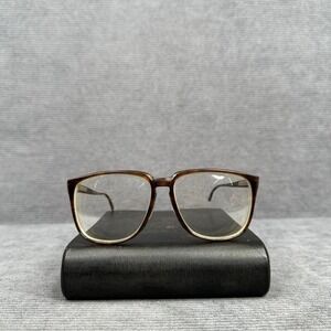 Vintage Nelson Tortoise Square Y2K Eyeglass Frames 56-20 145mm Mens Brown